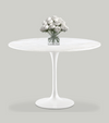 Marble Dining Table 110cm Round Italian Carrara Marble