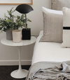 Accent Table Marble 50cm Italian Carrara Marble
