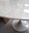 Marble Dining Table 110cm Round Italian Carrara Marble