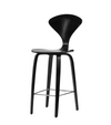 Norman High Back Wooden Counter Stool Midcentury Style
