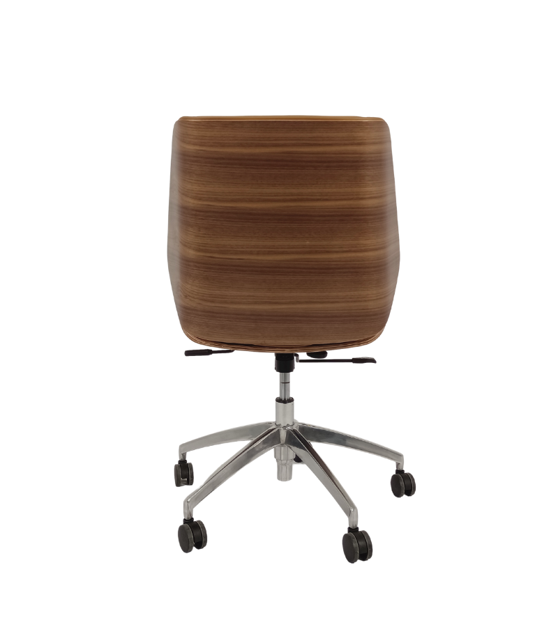 Palo Office Chair Premium Leather and Plywood Veneer