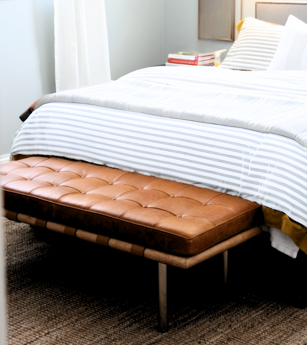 Pavilion Leather Bench