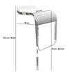 Height Adjustable Swivel Bar Stool