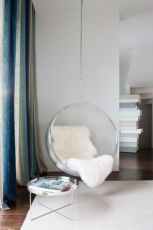 Bubble Chair on Chain Ceiling Fixed