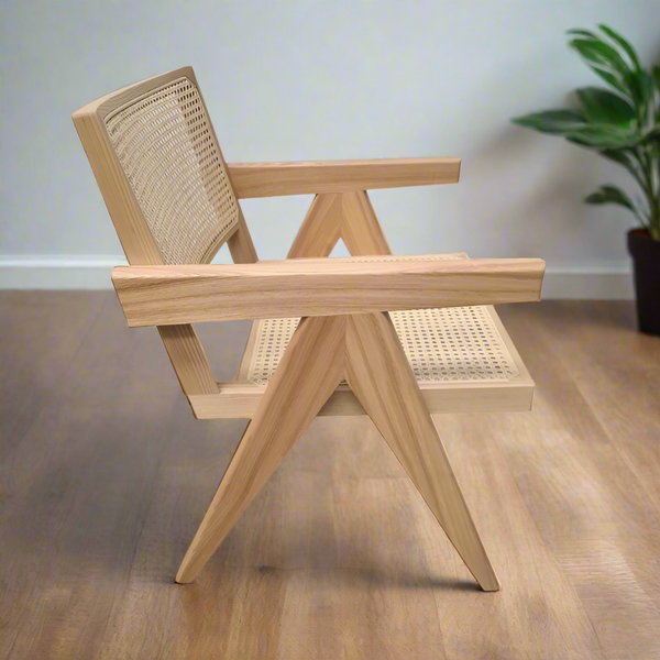 Changi Rattan and Ash Carver Chair