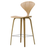 Norman High Back Wooden Counter Stool Midcentury Style