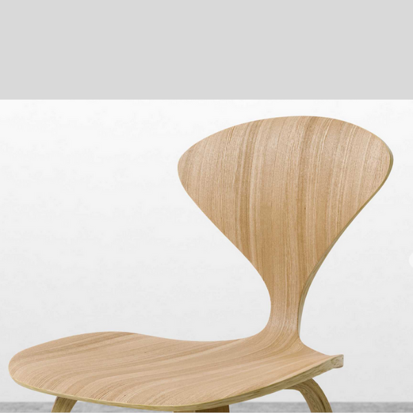 Norman High Back Wooden Counter Stool Midcentury Style