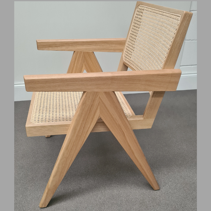 Changi Rattan and Ash Carver Chair