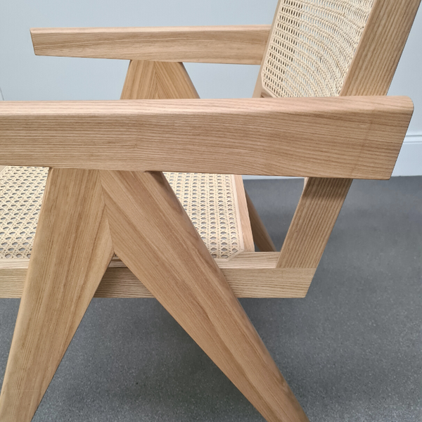 Changi Rattan and Ash Carver Chair