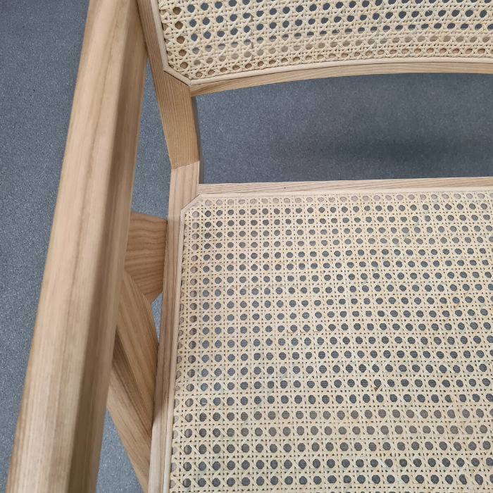 Changi Rattan and Ash Carver Chair