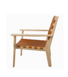 Ventana Lounge Chair Ash Wood with Premium Saddle Leather