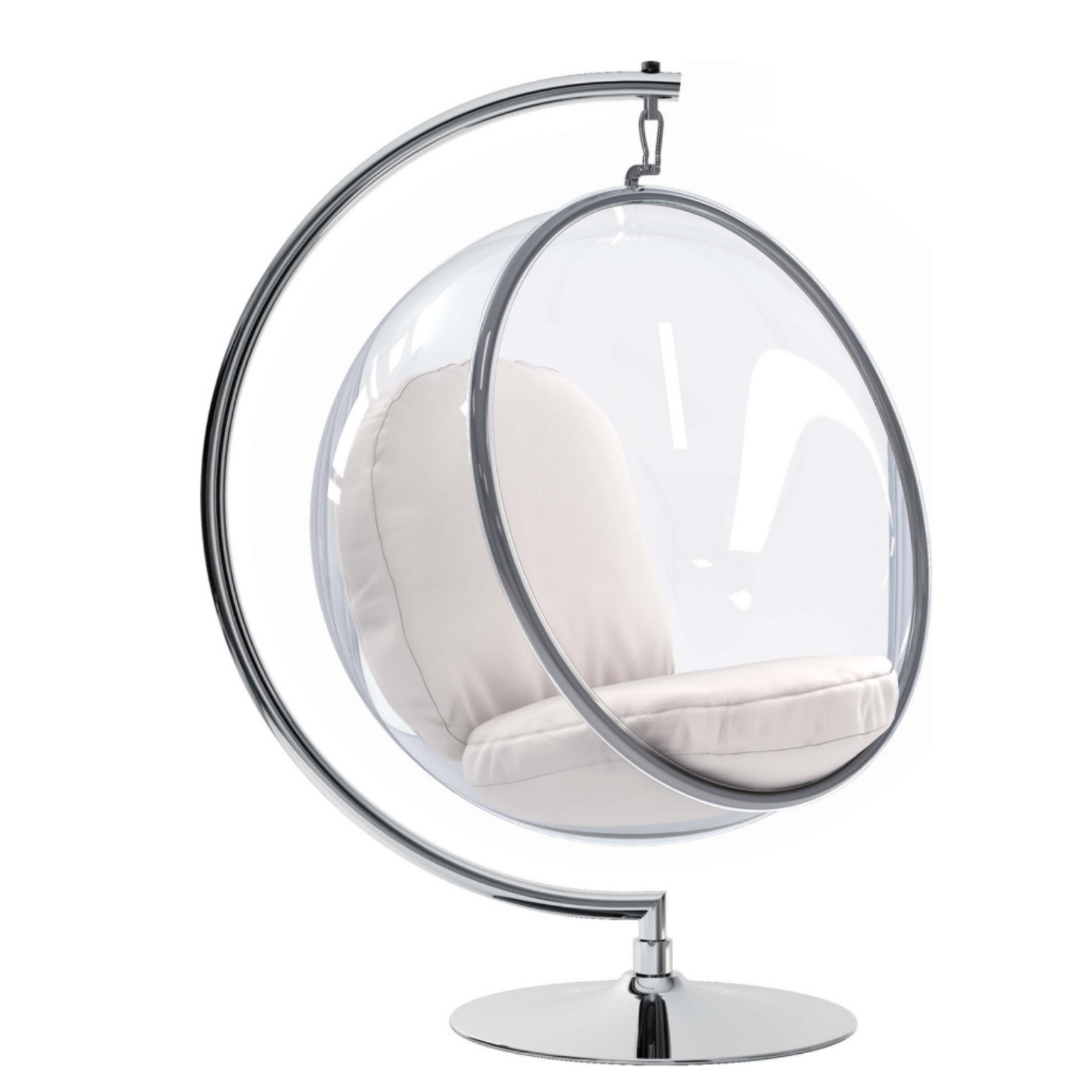 Retro Bubble Style Chair with Floor Stand