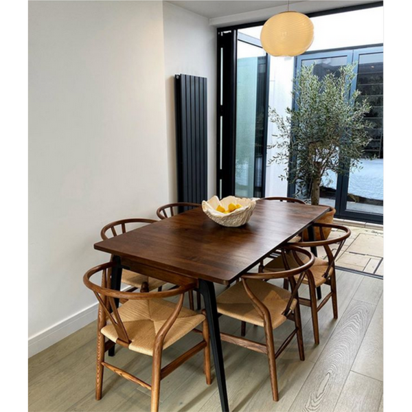 Iben Danish Style Dining Chair Walnut Natural Cord