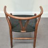 Iben Nordic Style Dining Chair Solid Ash Wood Walnut with Black Cord