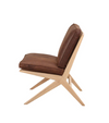 Monterey Accent Chair Ash wood and Vintage Leather