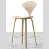 Norman High Back Wooden Counter Stool Midcentury Style