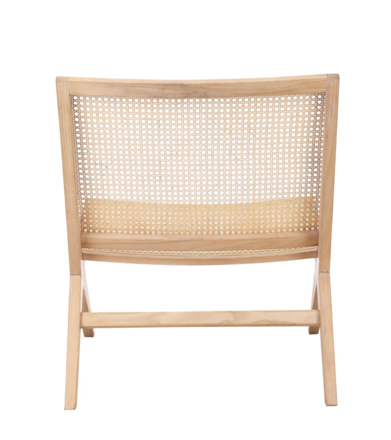 Fresno Natural Ash and Rattan Easy Chair