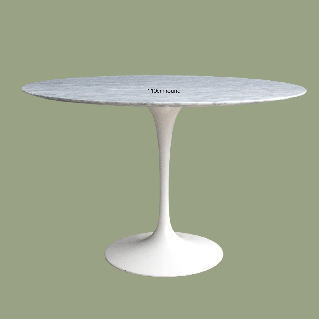 Marble Tulip Style Dining Table Choice of Size