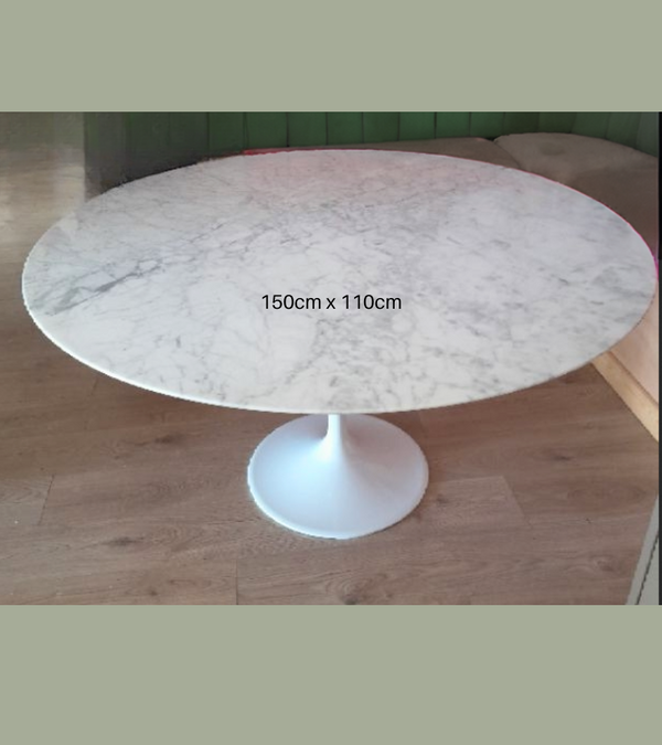 Marble Tulip Style Dining Table Choice of Size