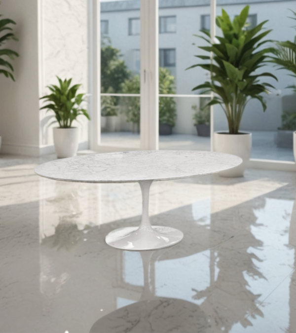 Marble Dining Table Round and Oval