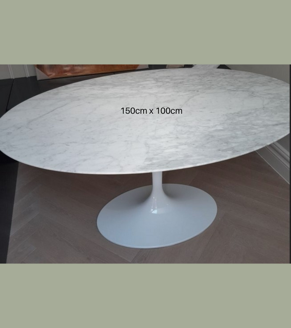 Marble Tulip Style Dining Table Choice of Size