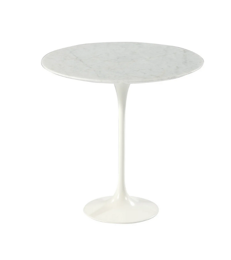 Accent Table Marble 50cm Italian Carrara Marble