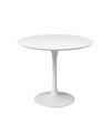 70cm Round White Wood Tulip Style Dining Table