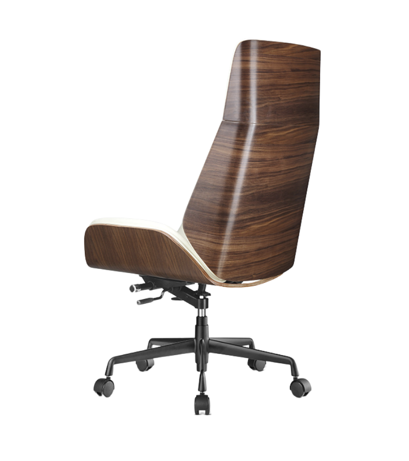 Alto Plywood and Leather High Back Executive Office Chair