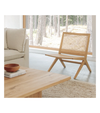 Fresno Natural Ash & Cane Lounge Chair