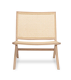 Fresno Natural Ash & Cane Lounge Chair