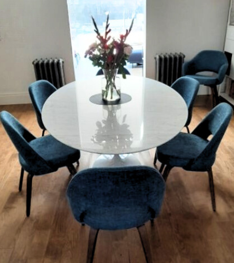 Marble Dining Table Round and Oval