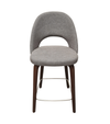 Manhattan Upholstered Counter Stool Dark Grey