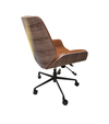 Palo Premium Leather Office Chair with Plywood-Veneered Shell