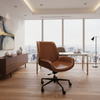 Palo Premium Leather Office Chair with Plywood-Veneered Shell