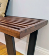 George Platform Bench Solid Wood