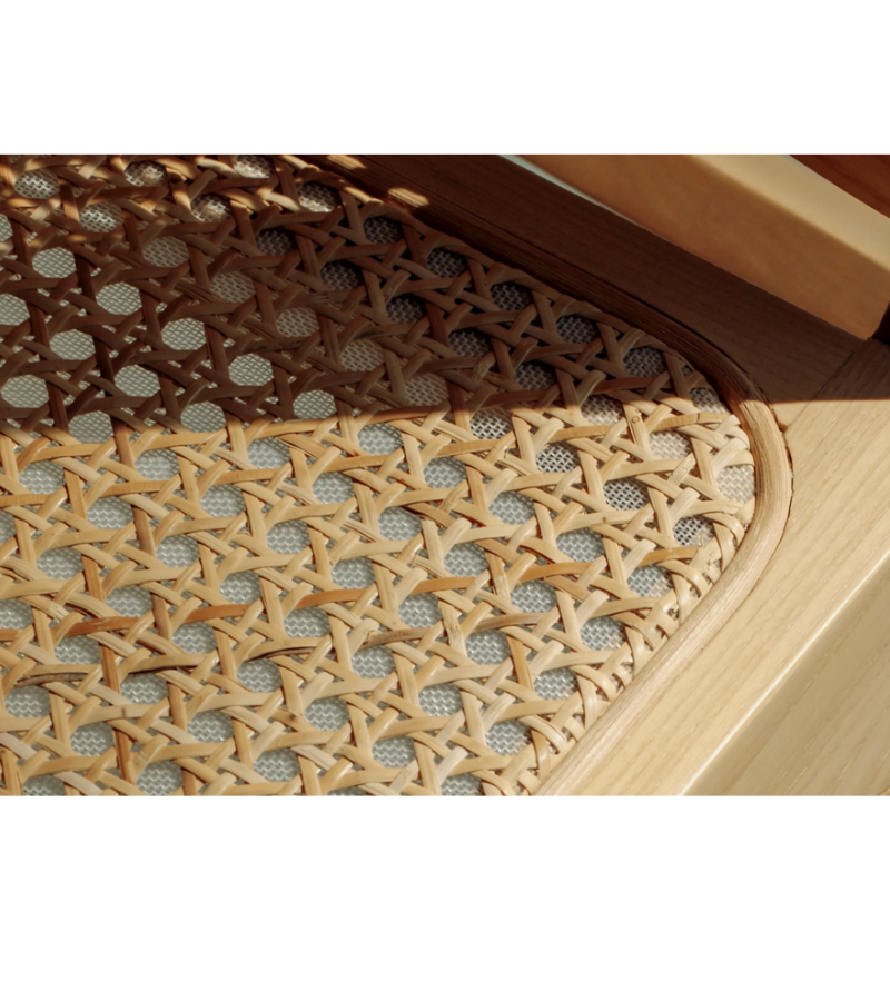 Fresno Natural Ash and Rattan Easy Chair
