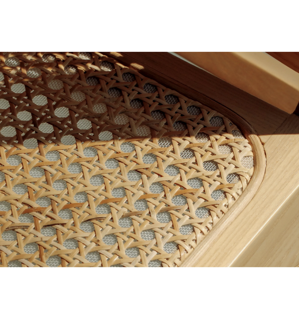 Fresno Natural Ash and Rattan Easy Chair