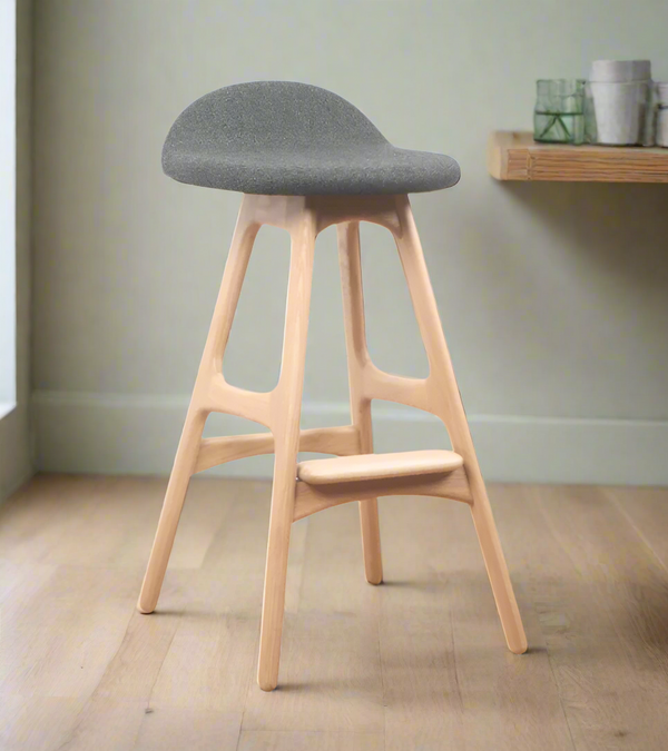 Erik Scandi Style Counter Stool Ash Wood 65cm seat