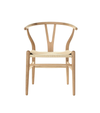 Iben Nordic Solid Ash Dining Chair with Woven Cord Seat