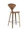 Norman High-Back Wooden Counter Stool, 65cm