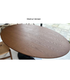 Oval Dining Table 160cm Wood Top with Stem Pedestal