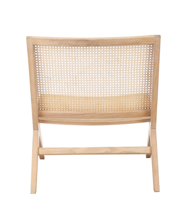 Fresno Natural Ash & Cane Lounge Chair