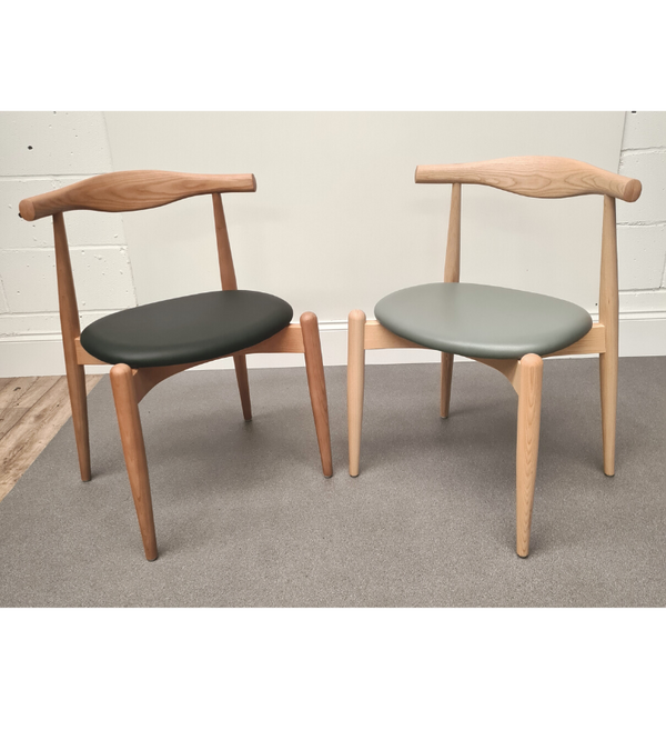 Hans Elbo Dining Chair with Leather Seat