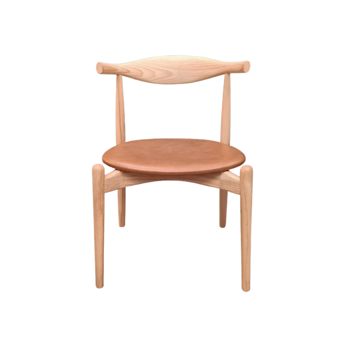 Hans Elbo Dining Chair with Leather Seat